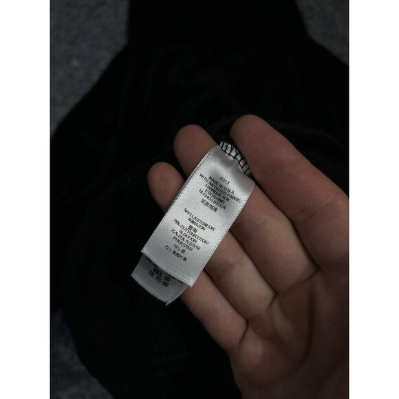 Juicy Couture VTG Black Velour Bling Hoodie Track Jacket Scottie Dog RARE XL - Picture 2 of 9